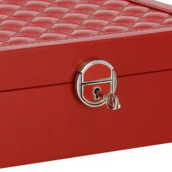 Szkatułka na biżuterię ekoskóra 25x25x8,5 cm organizer