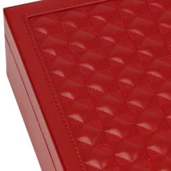 Szkatułka na biżuterię ekoskóra 25x25x8,5 cm organizer
