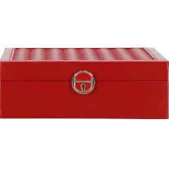 Szkatułka na biżuterię ekoskóra 25x25x8,5 cm organizer