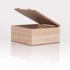 Szkatułka na dziecięce skarby Zwierzątka z łapkami, 15 x 15 x 7 cm