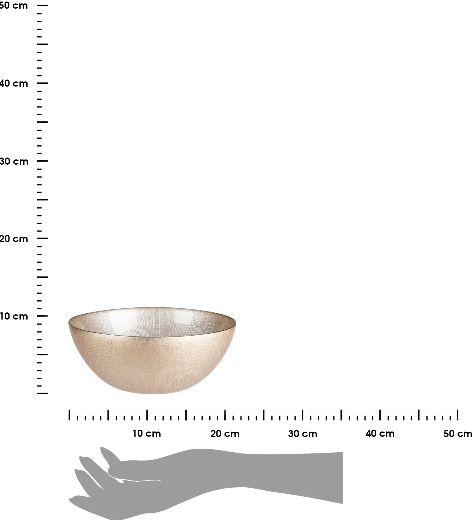 Szklana miska KARNEOL, Ø 21 cm