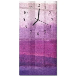 Szklany zegar 30x60 Płótno zegar ścienny