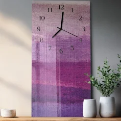 Szklany zegar 30x60 Płótno zegar ścienny