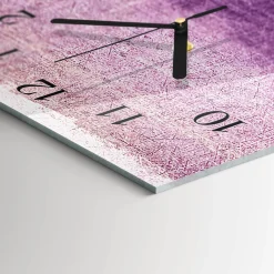 Szklany zegar 30x60 Płótno zegar ścienny
