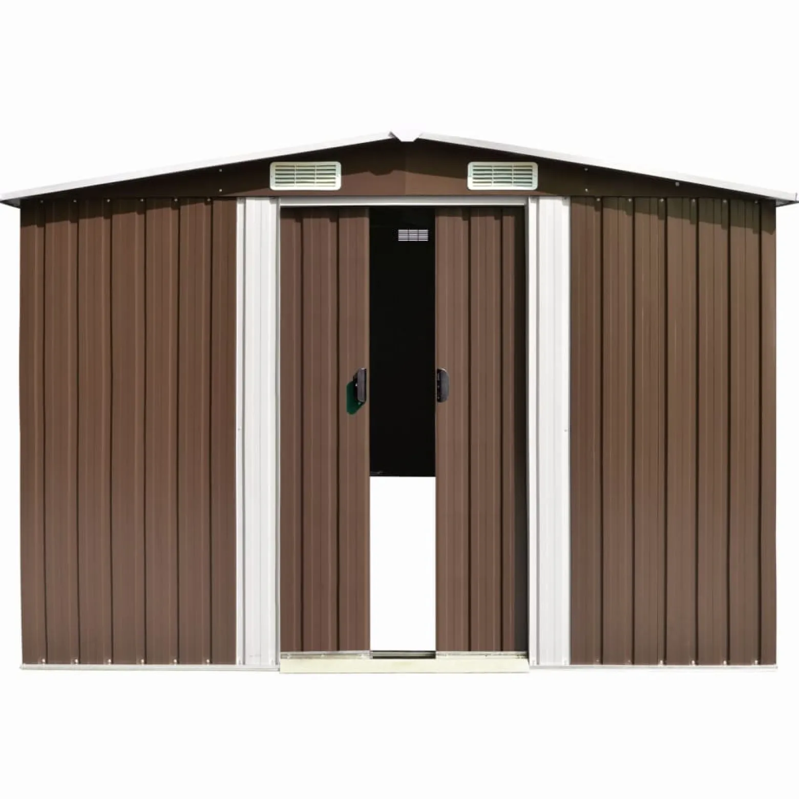 Szopa Brąz 257 x 990 x 181 cm Stal vidaXL