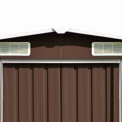 Szopa Brąz 257 x 990 x 181 cm Stal vidaXL
