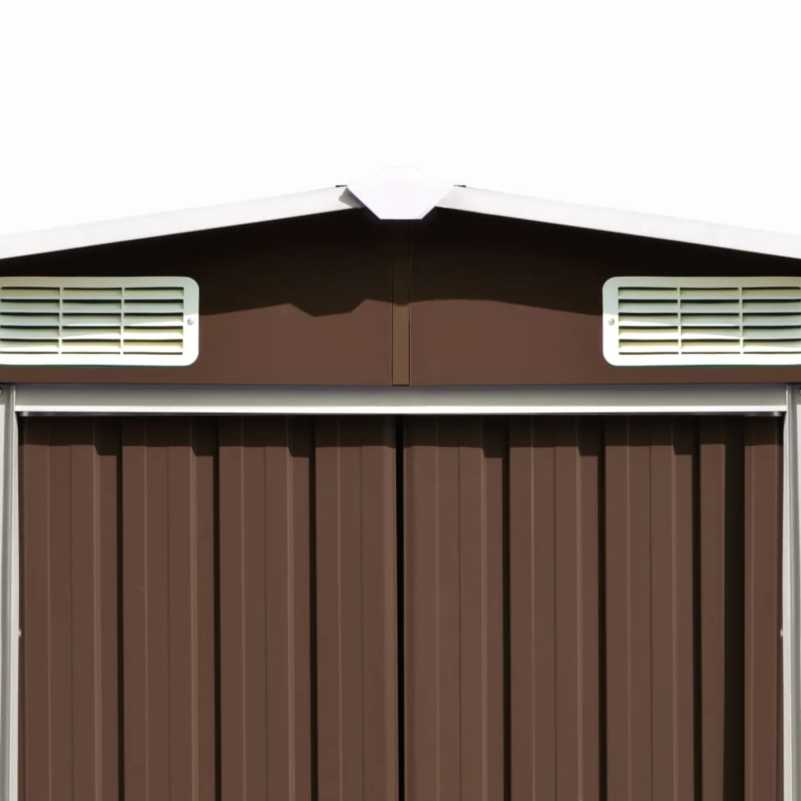 Szopa Brąz 257 x 990 x 181 cm Stal vidaXL