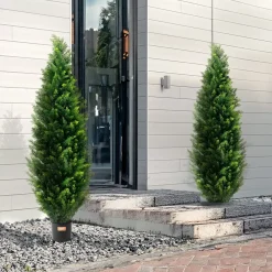 Sztuczna tuja 152cm 2szt UV na zewnątrz cedr donica dekoracja ogród balkon