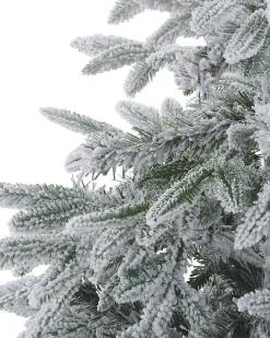 Sztuczna choinka biała ośnieżona 180 baza