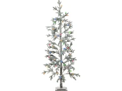 Sztuczna choinka ośnieżona z LED 180 cm
