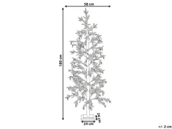 Sztuczna choinka ośnieżona z LED 180 cm