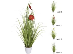 Sztuczna trawa w doniczce 65 cm mix wzorów