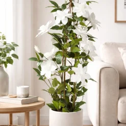 Sztuczne drzewko clematis biały 98 cm w doniczce