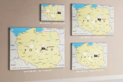 Tablica korkowa 140x100 cm dekoracyjna + pinezki Polska