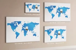 Tablica korkowa z nadrukiem do pokoju dziecka + pinezki Mapa