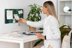 Tablica korkowa z nadrukiem planer + pinezki Organizer