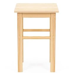 Taboret drewniany 43,5 cm stołek kuchenny, siedzisko z drewna
