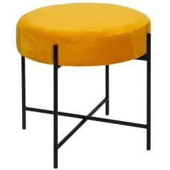 Taboret welurowy ARTY, Ø 47 cm