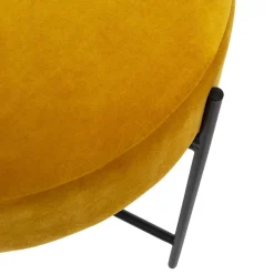 Taboret welurowy ARTY, Ø 47 cm