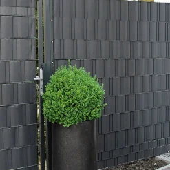 Taśma ogrodzeniowa PVC 35m x 4,75cm 450 g/m2 z klipsami