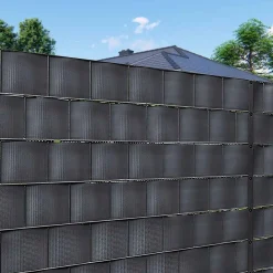 Taśma ogrodzeniowa PVC 35m x 4,75cm 450 g/m2 z klipsami