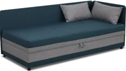 Tapczan łóżko jednoosobowe Hirek 80x180 Turkusowe/Szare
