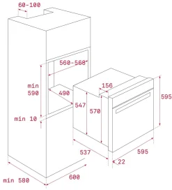 TEKA Piekarnik HLB 8600 SM jasmy szary 111000013 (S) *
