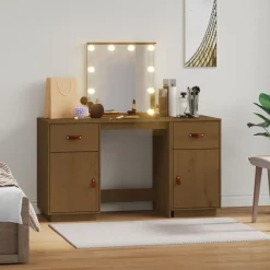 Toaletka Brąz Drewno sosnowe vidaXL