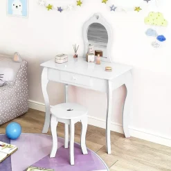 Toaletka dziecięca duża z lustrem dla dziewczynki ECOTOYS