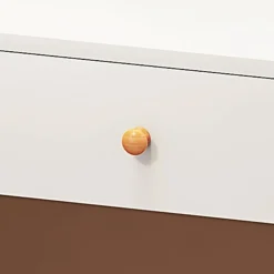 Toaletka z lustrem biała duża loft 80 cm
