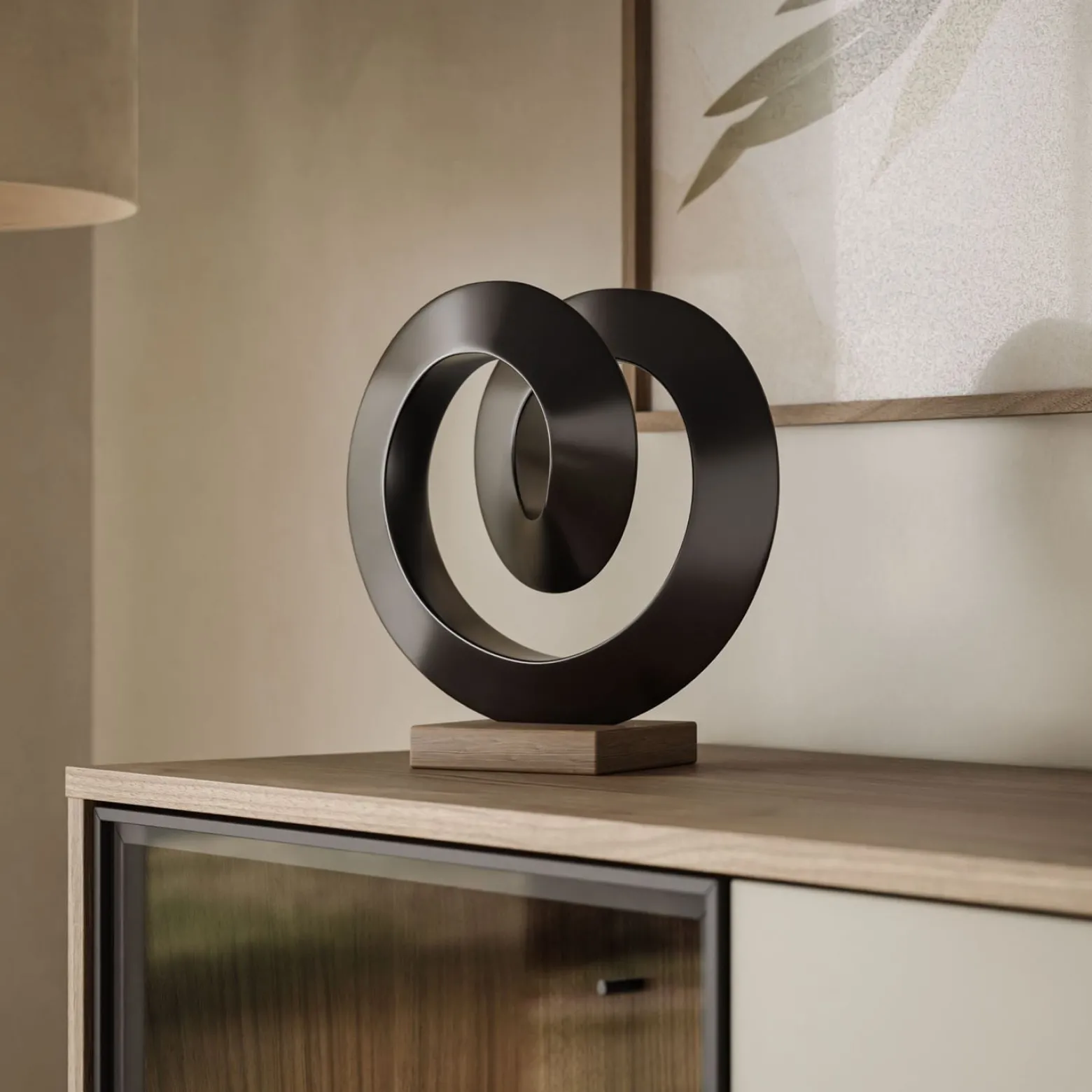 Trzydrzwiowa komoda ISA 3D z oświetleniem LED
