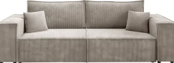 Trzyosobowa sofa z funkcją spania PEDRO sztruks