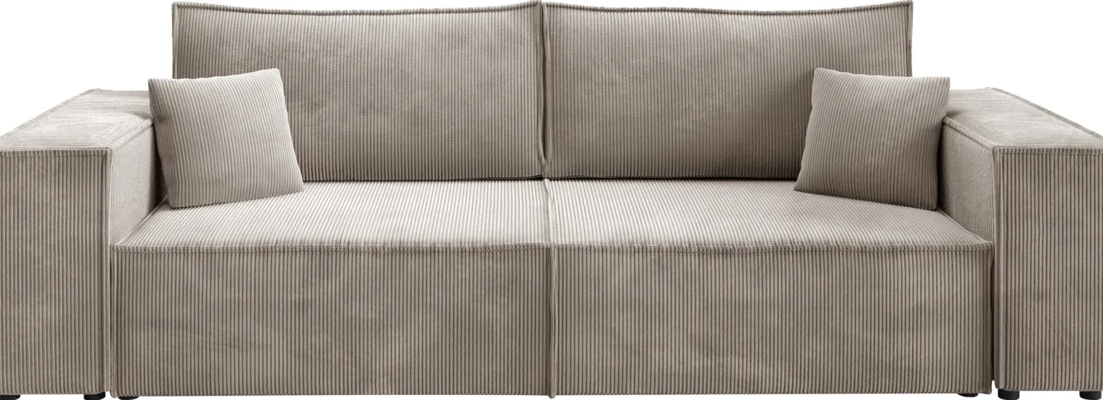 Trzyosobowa sofa z funkcją spania PEDRO sztruks