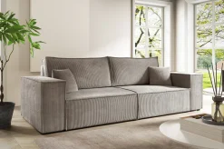 Trzyosobowa sofa z funkcją spania PEDRO sztruks