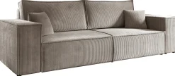 Trzyosobowa sofa z funkcją spania PEDRO sztruks