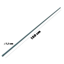 Tyczka Podpórka Roślin Stal Powlekana 150cm 10szt