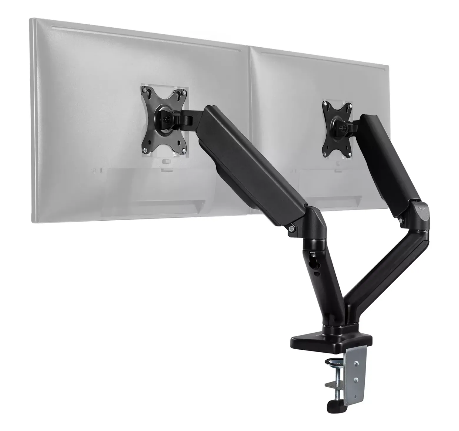 Uchwyt gazowy na dwa monitory VESA Spacetronik SPA-G120