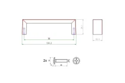 Uchwyt meblowy SCHWINN 2389 0096 czarny półmat proszek PC0