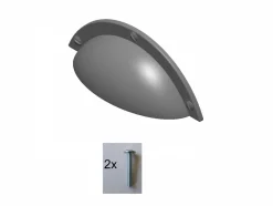 Uchwyt meblowy SCHWINN 2313 0064 czarny mat proszek B50