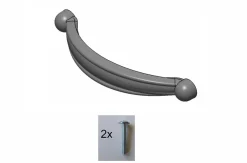Uchwyt meblowy SCHWINN 2232 0096 mosiądz patynowany