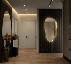 Unikalne Lustro LED Premium Ścienne 45 x 90- światło ciepłe
