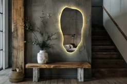 Unikalne Lustro LED Premium Ścienne 45 x 90- światło ciepłe
