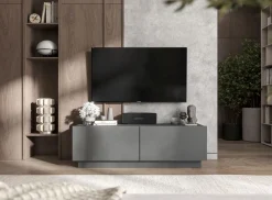 Uniwersalna szafka RTV Mała komoda grafit mat 120 cm
