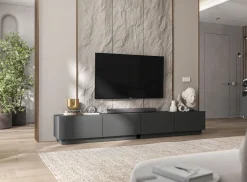 Uniwersalna szafka RTV Mała komoda grafit mat 120 cm