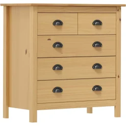 VidaXL Komoda Hill, 79x40x80 cm, lite drewno sosnowe