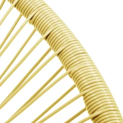 VidaXL Krzesło ogrodowe Beż Technorattan