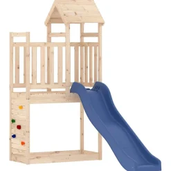 VidaXL ogrodowy plac zabaw Brąz Drewno