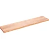 VidaXL Półka brązowa 220x50x(2-6) cm lakierowane