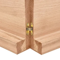 VidaXL Półka brązowa 220x50x(2-6) cm lakierowane