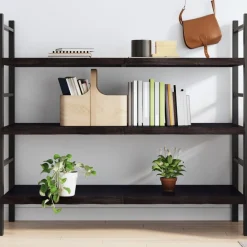 VidaXL Półka ciemnobrązowa 140x60x(2-4) cm
